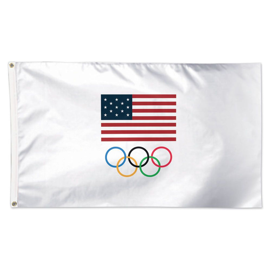 3' x 5' Deluxe Flag - USOC Olympic Rings-Flag-Fly Me Flag