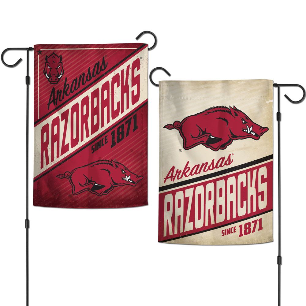 Arkansas Razorbacks Double-Sided Garden Flag