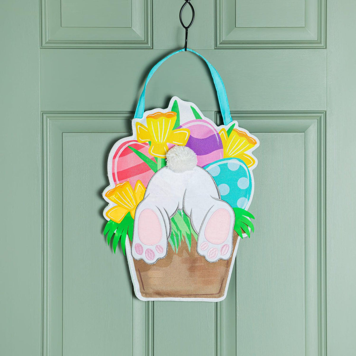 Bunny in Pot Door Décor-Door Decor-Fly Me Flag