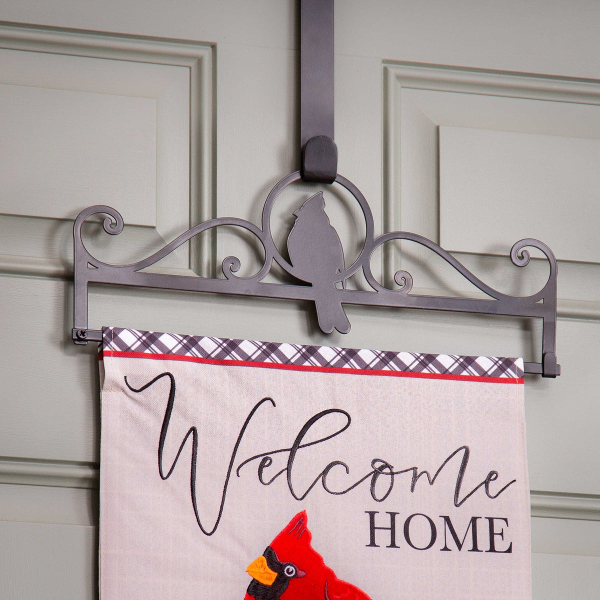 Cardinal Garden Flag Over the Door Hanger-Garden Flag Stands-Fly Me Flag