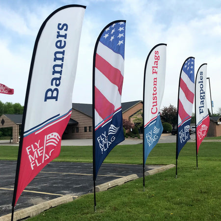 Custom Durable Feather Flag Banners