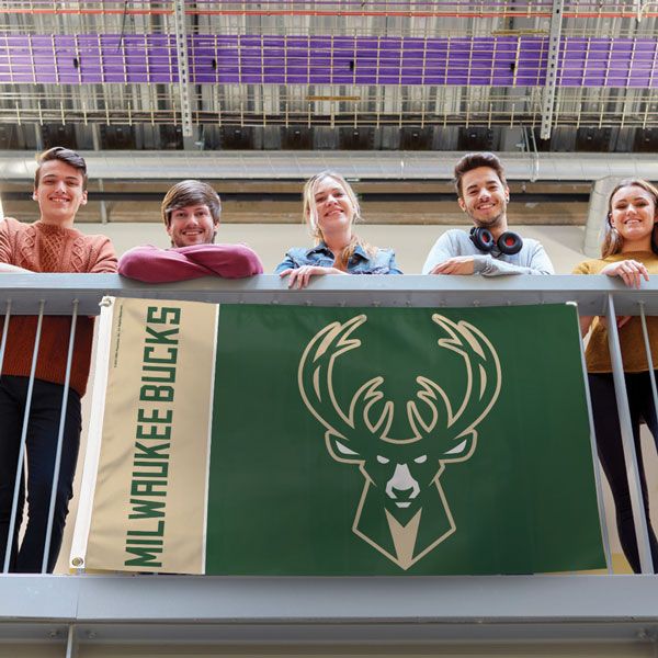 Milwaukee Bucks Team Block Deluxe 3' x 5' Flag-Flag-Fly Me Flag