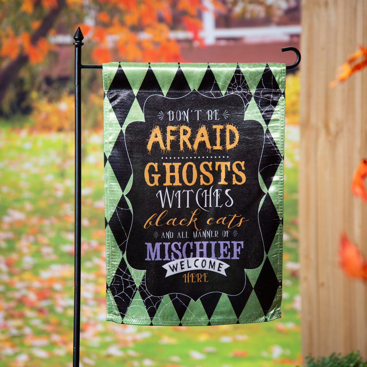 Don't Be Afraid Lustre Garden Flag-Garden Flag-Fly Me Flag