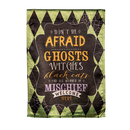 Don't Be Afraid Lustre Garden Flag-Garden Flag-Fly Me Flag