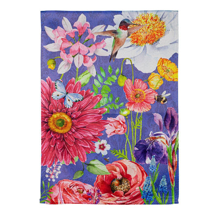 English Garden Florals Garden Flag