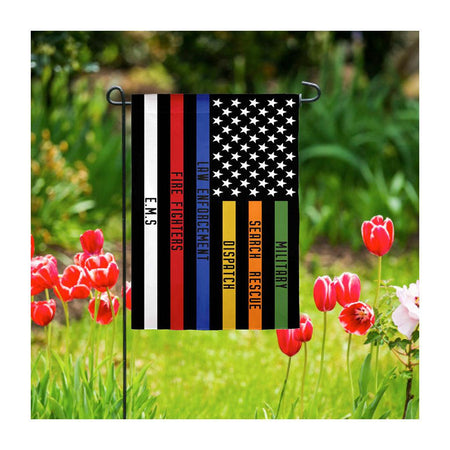 First Responders Garden Flag