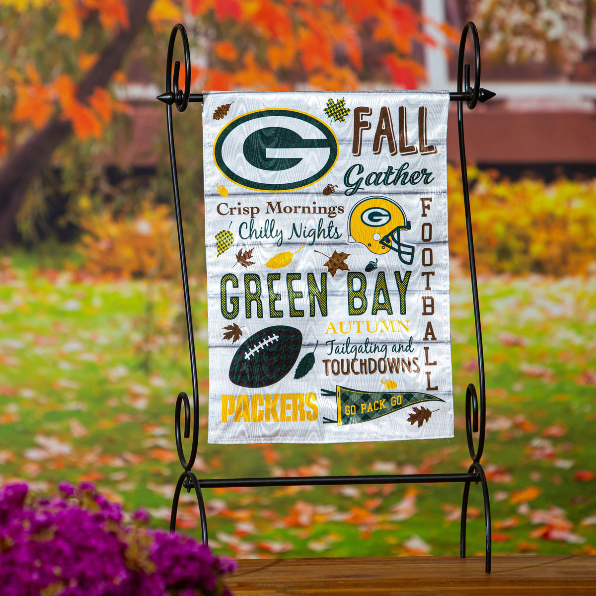 Green Bay Packers Autumn Garden Flag-Garden Flag-Fly Me Flag