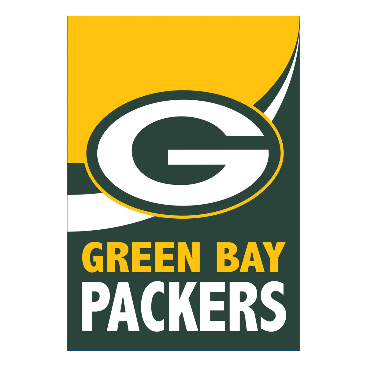 Green Bay Packers Burlap House Banner-House Banner-Fly Me Flag