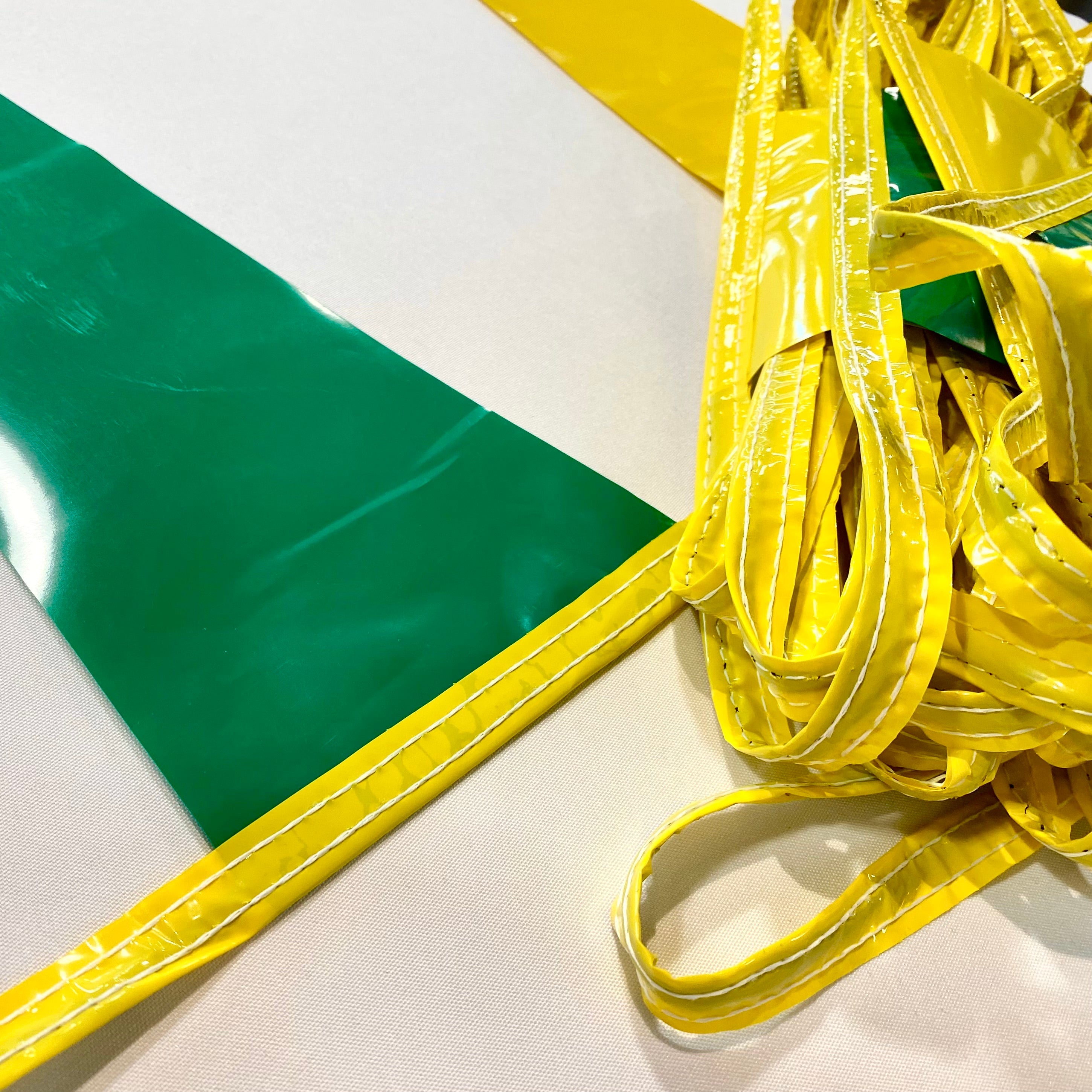 Green & Gold Pennant Strings