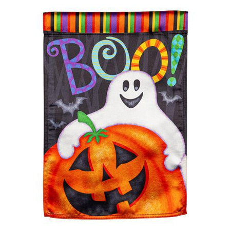 Halloween Friends Lustre Garden Flag