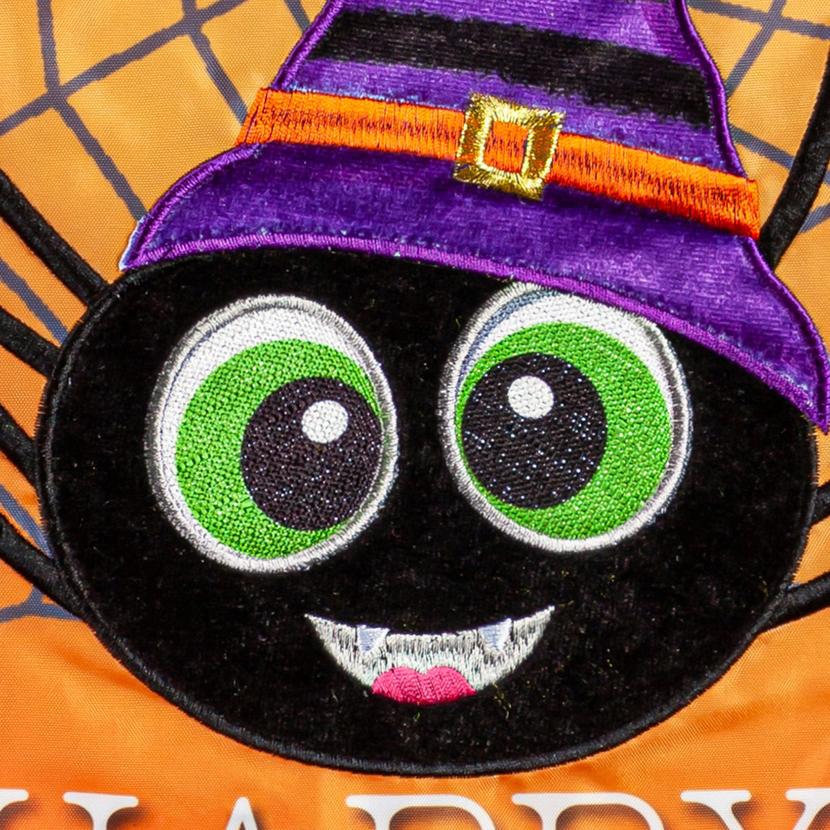 Happy Halloween Spiders Garden Flag-Garden Flag-Fly Me Flag