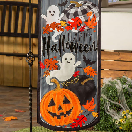 Happy Halloween Textile Decor Flag