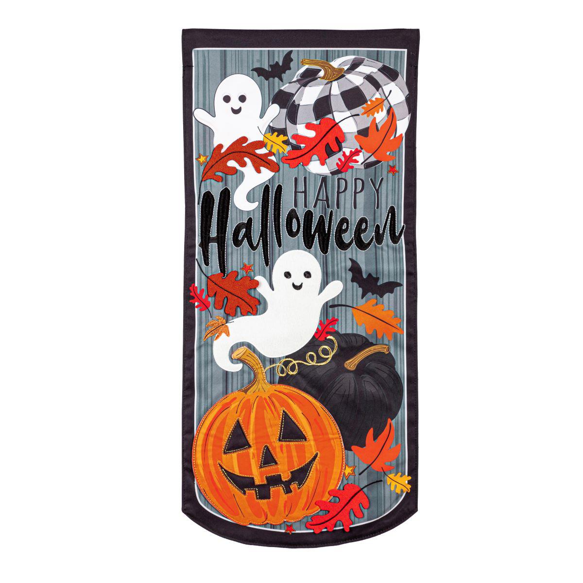 Happy Halloween Textile Decor Flag