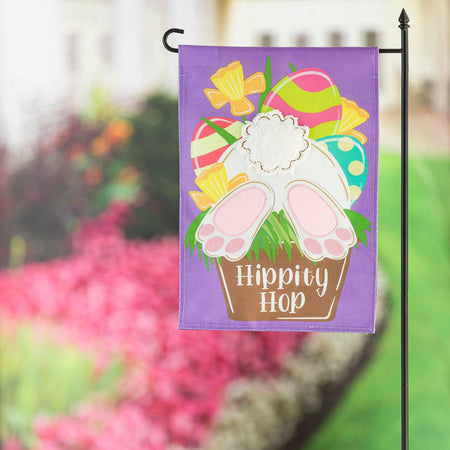 Hip Hop Bunny Garden Flag