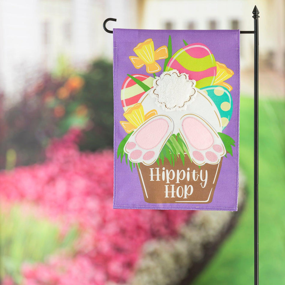 Hip Hop Bunny Garden Flag