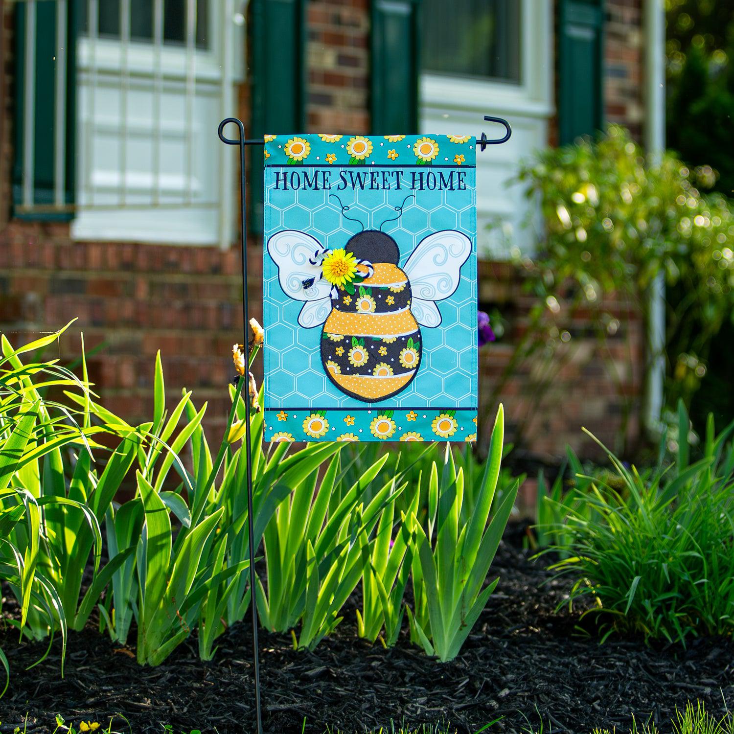 Home Sweet Home Bee Garden Flag