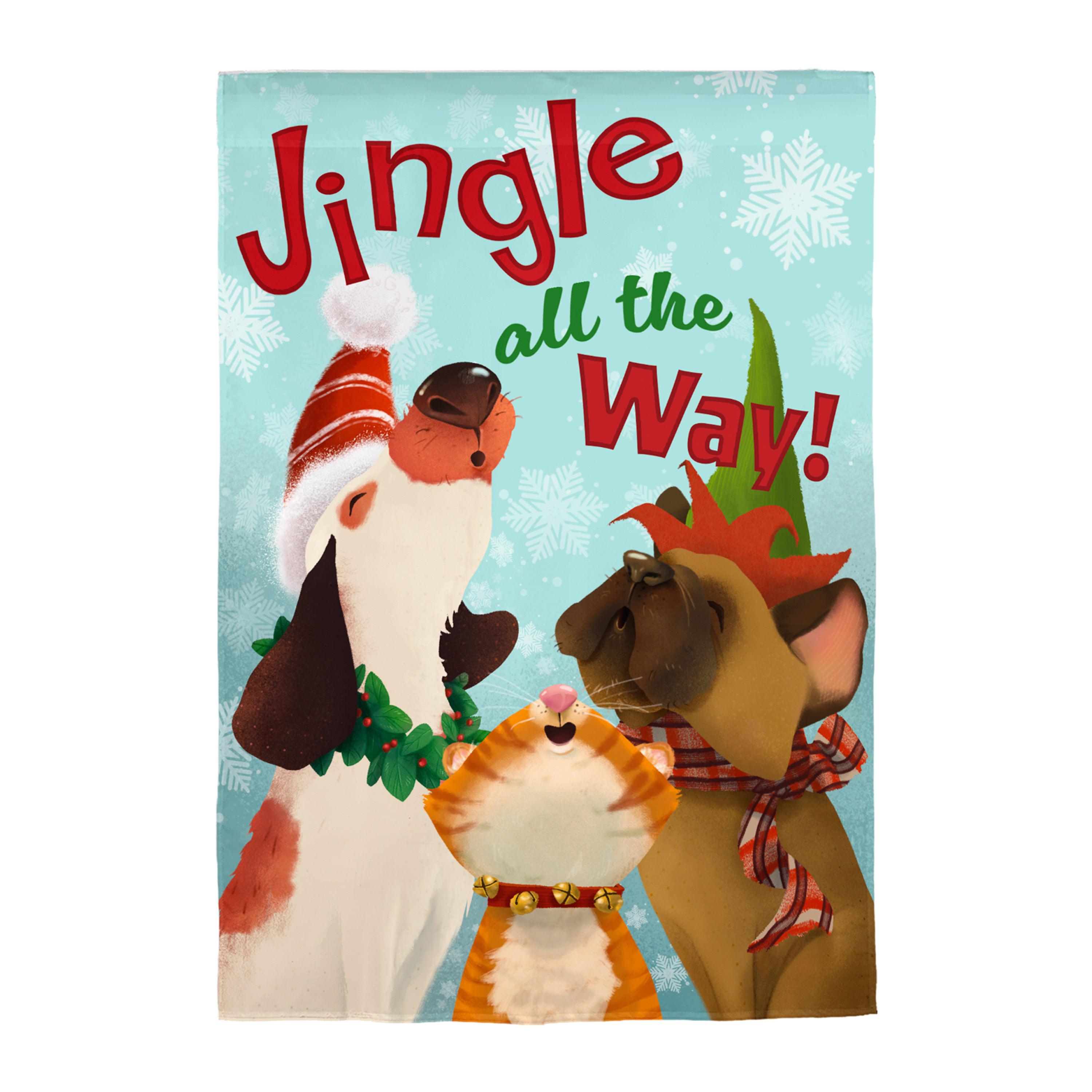 Jingle All the Way Garden Flag