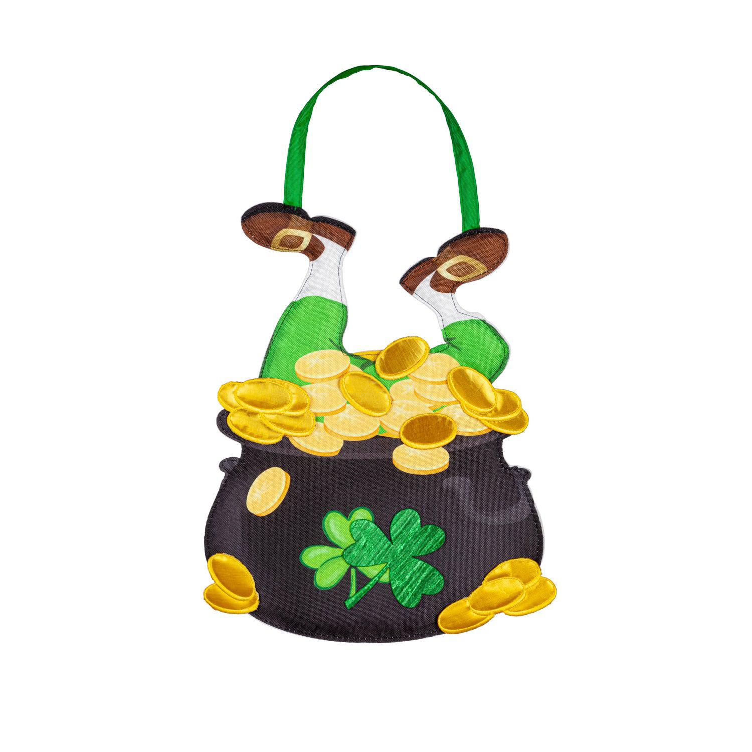 Leprechaun in Pot Door Décor-Door Decor-Fly Me Flag