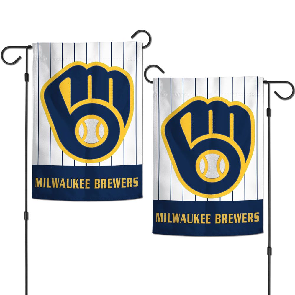 Milwaukee Brewers Appliqué Garden Flag-Garden Flag-Fly Me Flag