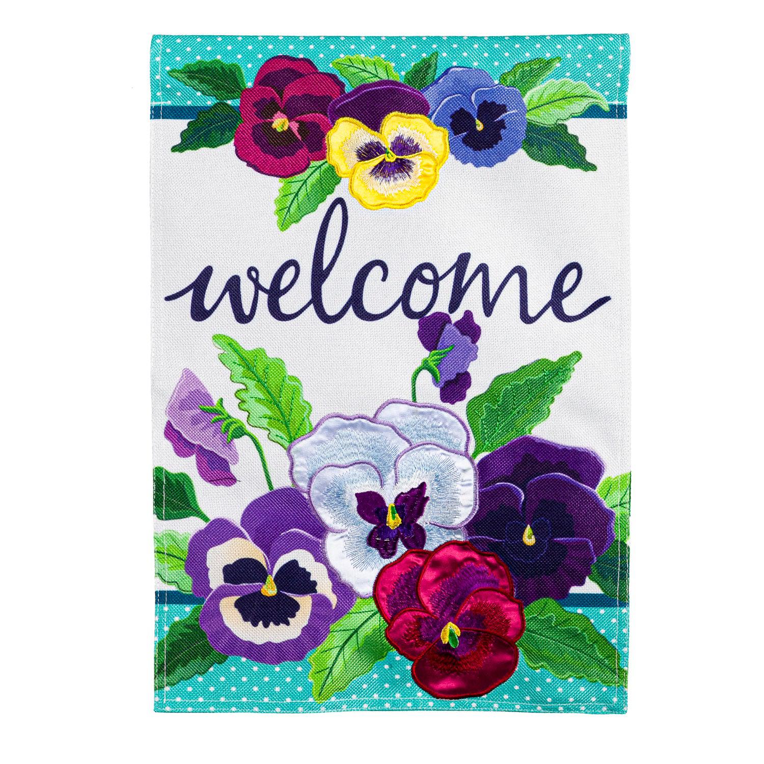 Pansy Garden Garden Flag