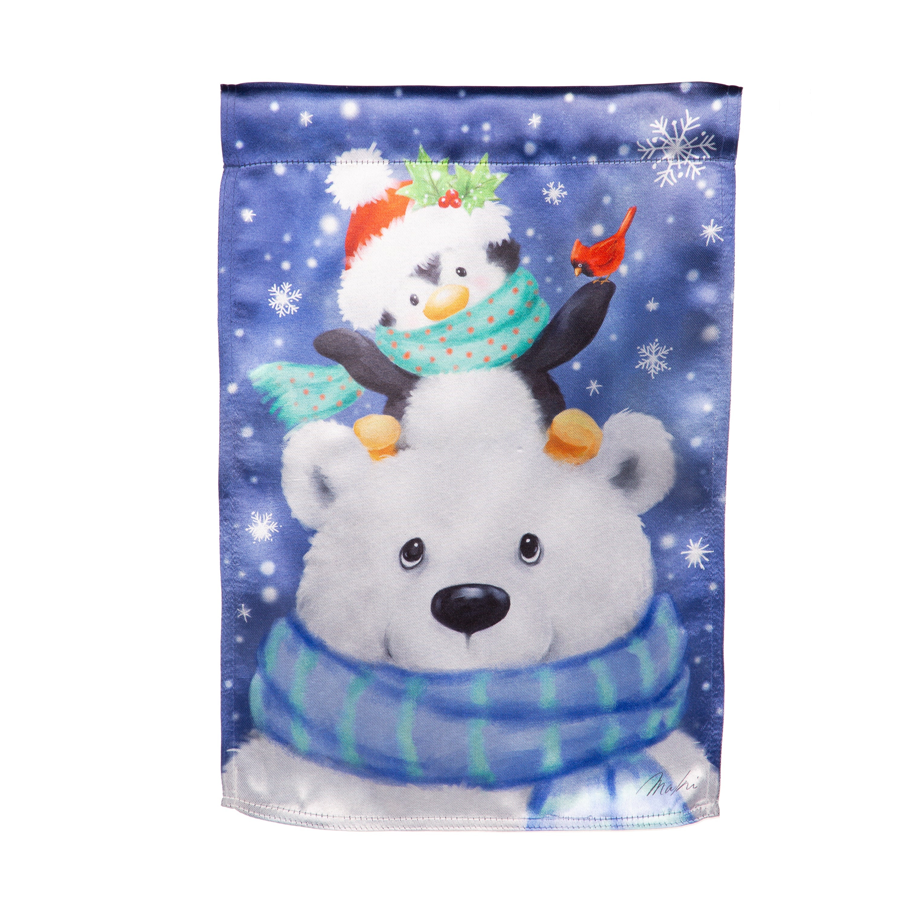 Polar Bear and Friends Garden Flag