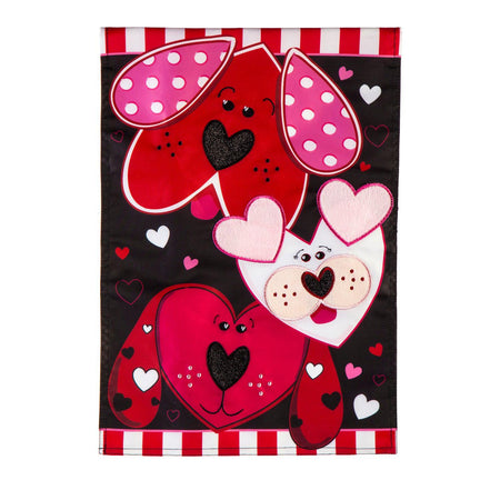 Puppy Love Garden Flag