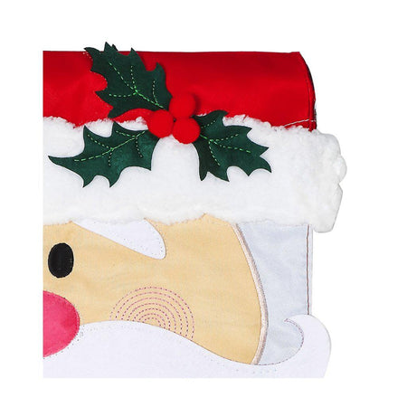 Santa Claus Garden Flag with 3D accents