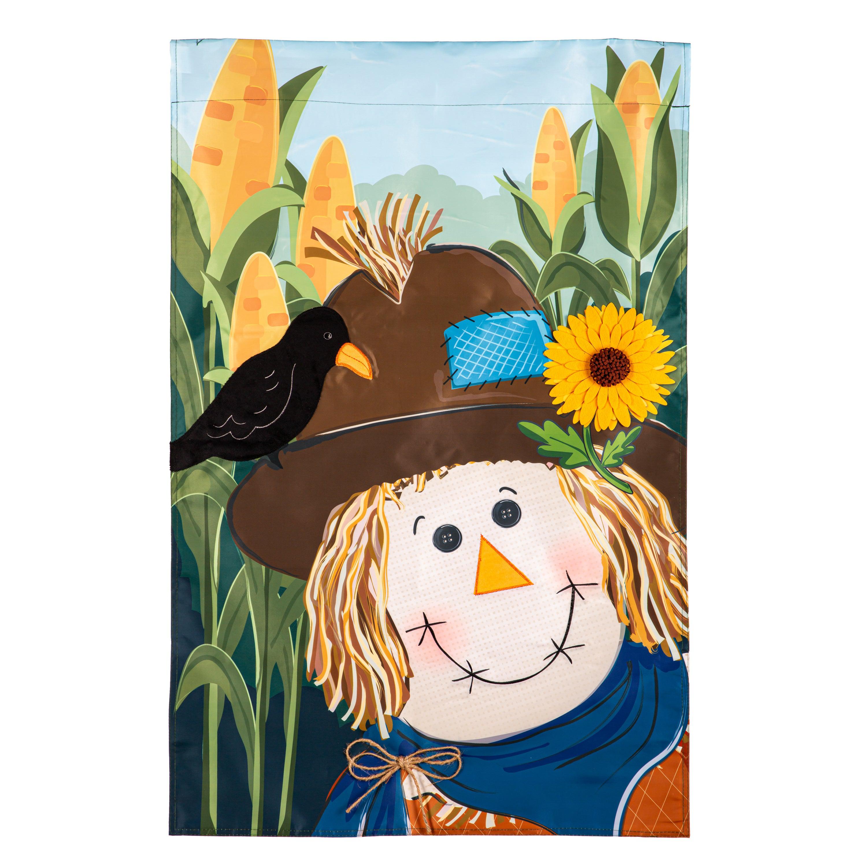 Scarecrow and Friend House Banner-House Banner-Fly Me Flag