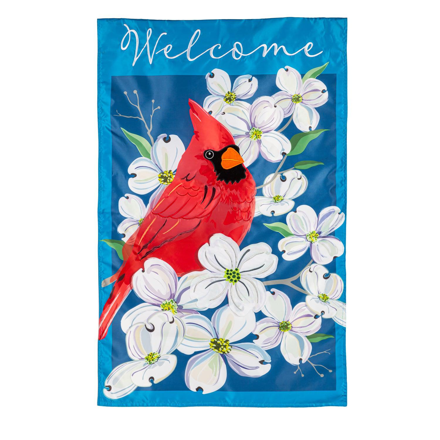 Spring Dogwood Cardinal House Banner