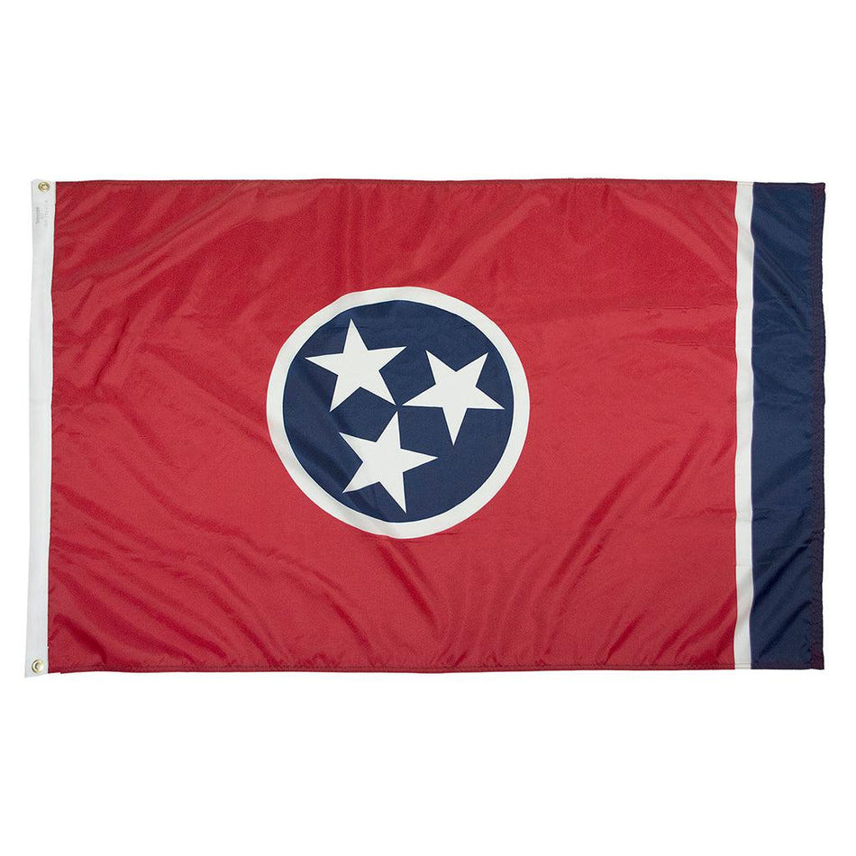 Long-lasting outdoor Tennessee Flags are available in 1x1.5, 2x3, 3x5, 4x6, 5x8, 6x10, 8x12, 10x15, and 12x18 sizes