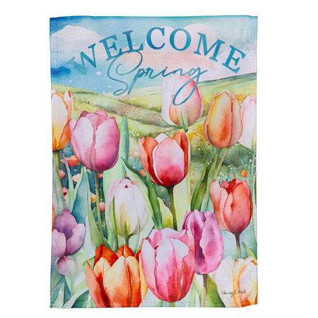 Tulip Fields Garden Flag