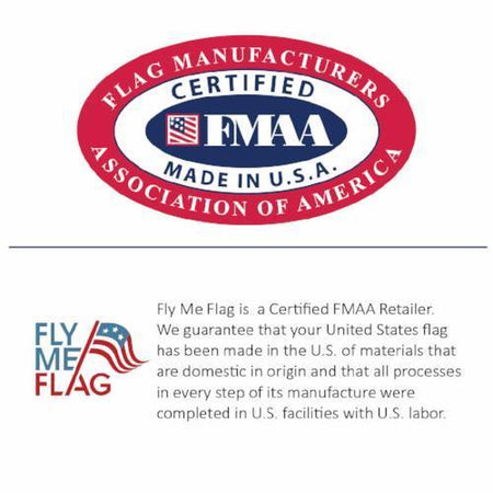 Fly Me Flag certifies that our U.S. flags are 100% Made in the U.S.A.