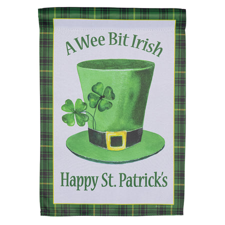 Wee bit Irish Hat Garden Flag