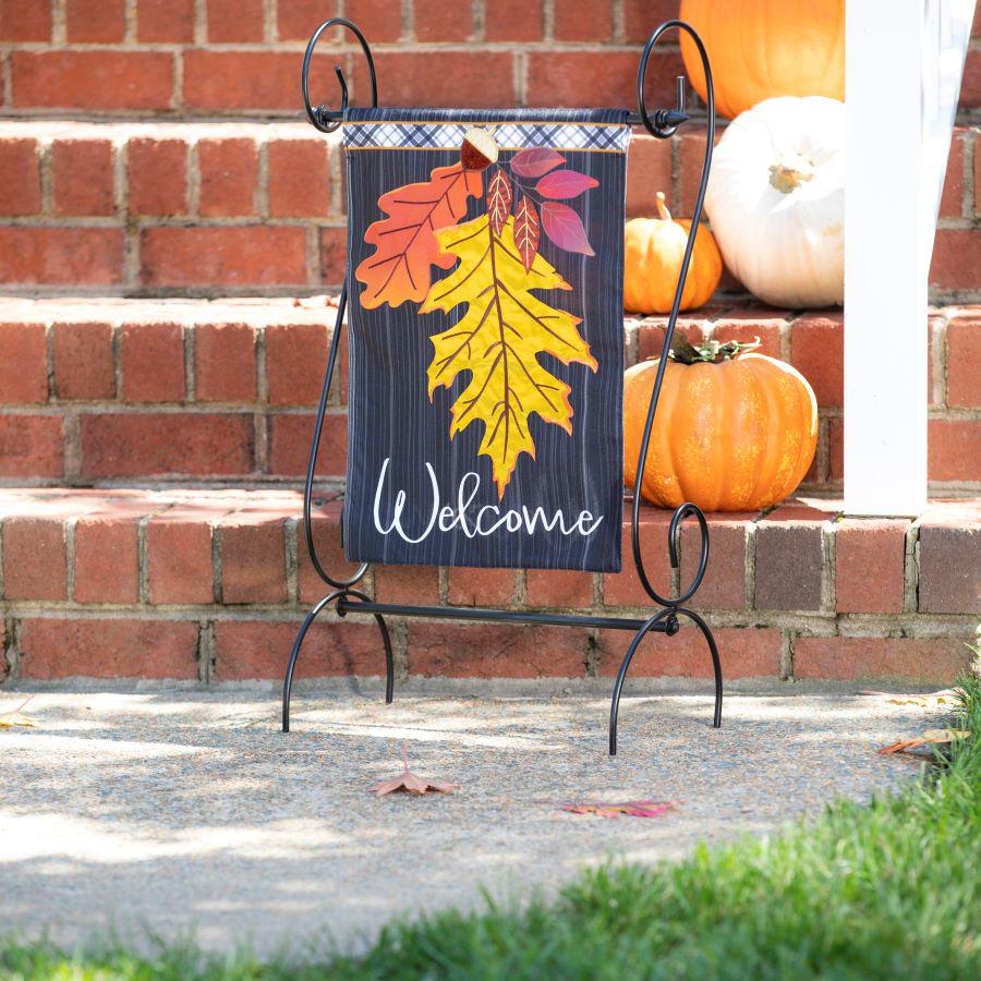 Welcome Autumn Leaves Garden Flag