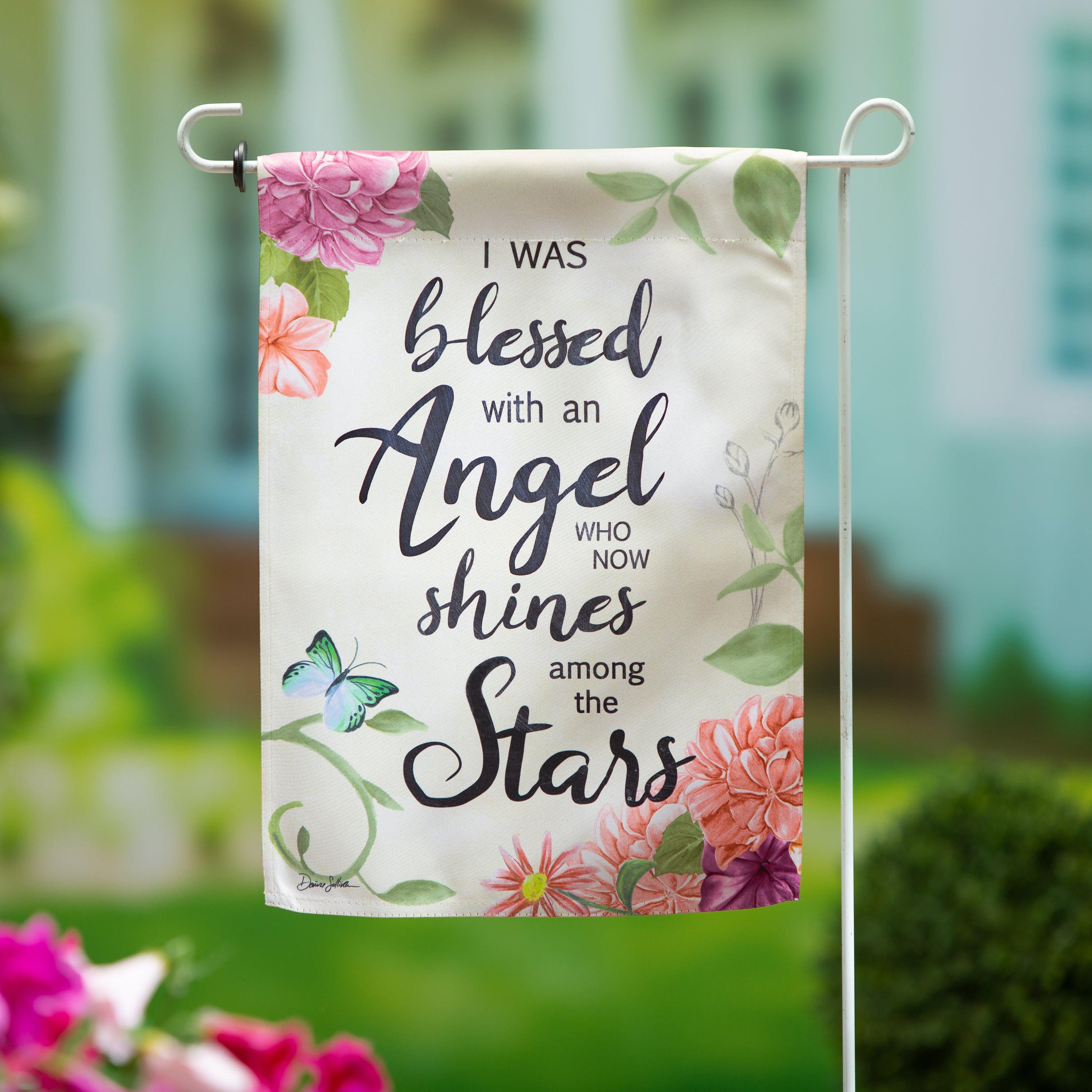 When Angels Are Near Reversible Garden Flag