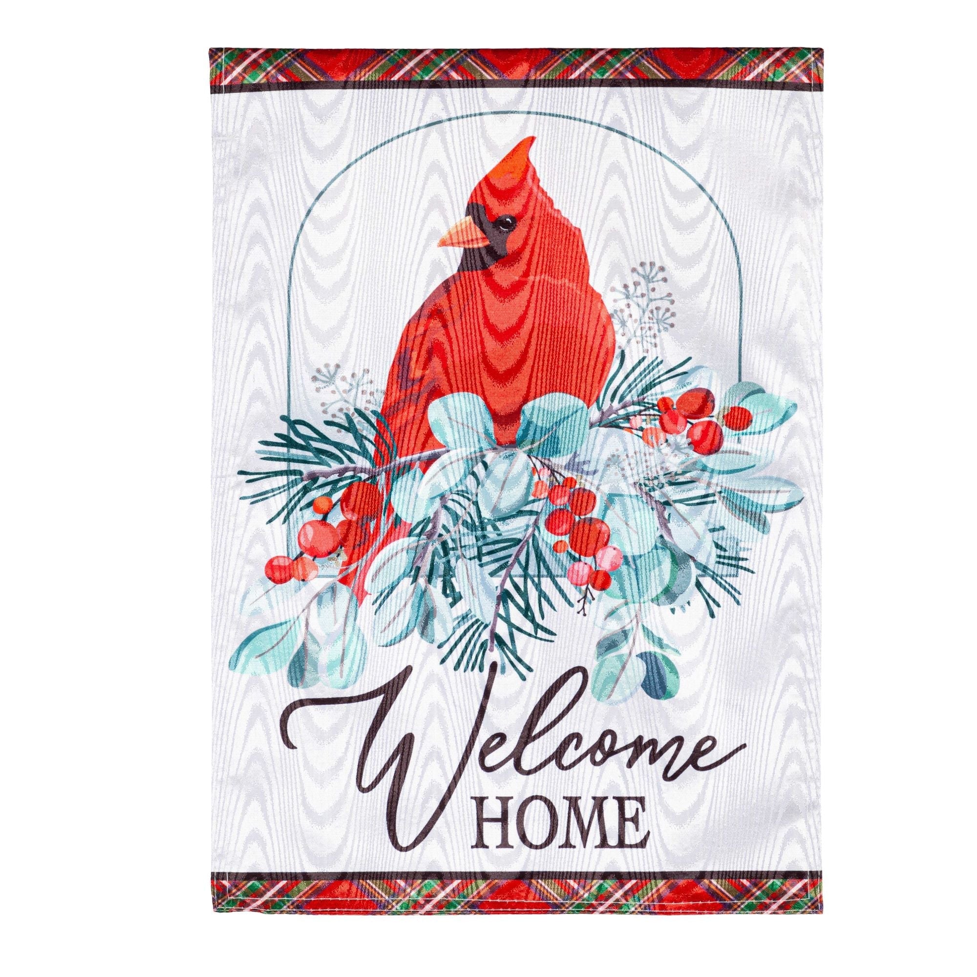 Winter Welcome Moire Garden Flag-Garden Flag-Fly Me Flag