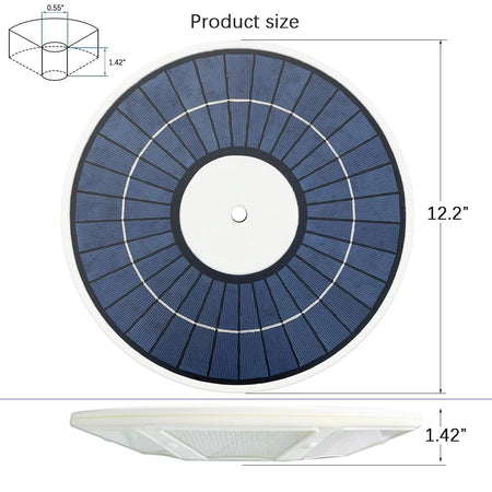 XL Disc Flagpole Solar Light