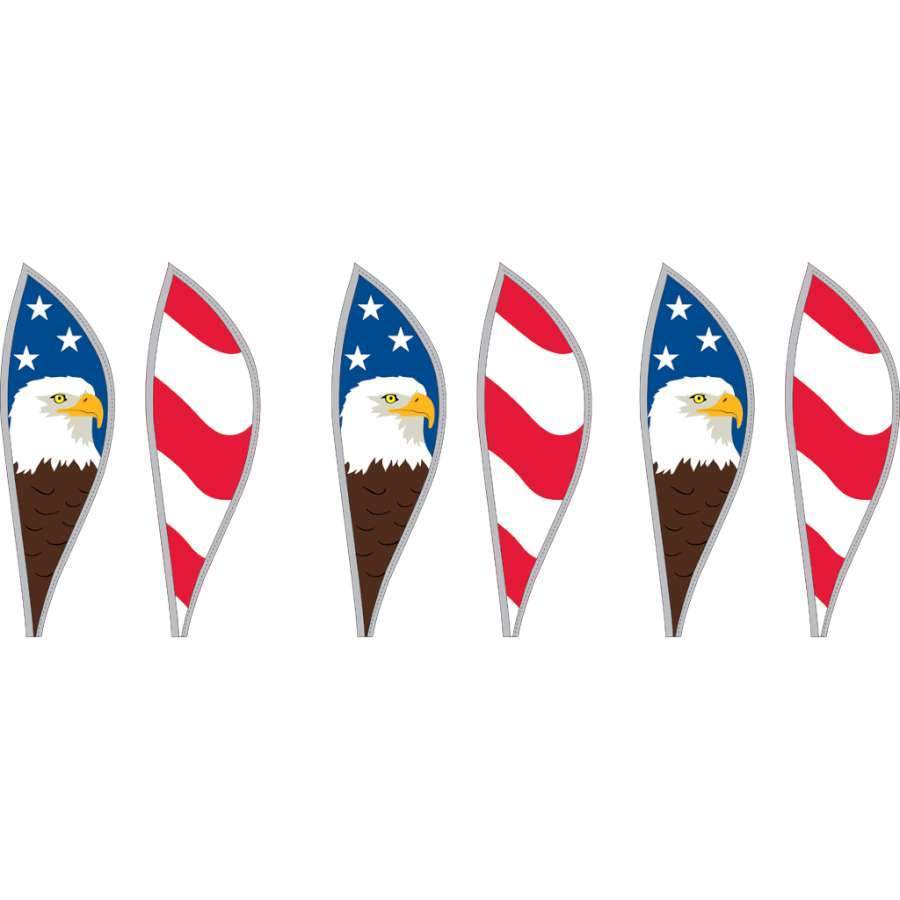 16" Patriotic Eagle Hanging Hot Air Balloon-Hot Air Balloon-Fly Me Flag