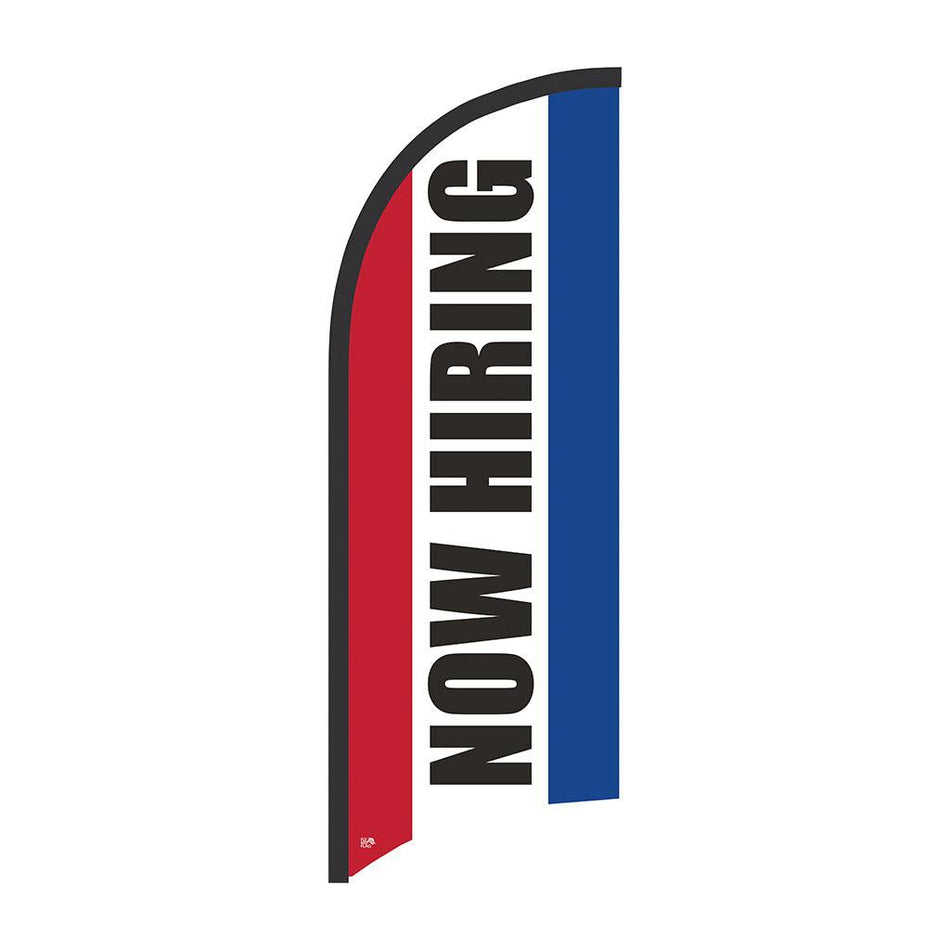 Now Hiring Feather Flag