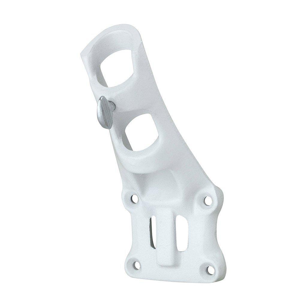 White Aluminum Flagpole Bracket for 1" Wall-Mount Flagpole