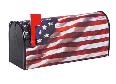 America in Motion Mailbox Cover-Mailbox Cover-Fly Me Flag