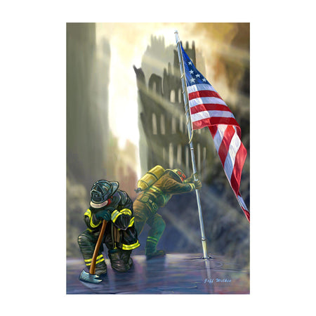 American Heroes house banner flag