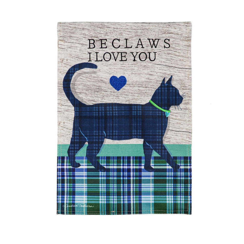 Beclaws I Love You Garden Flag