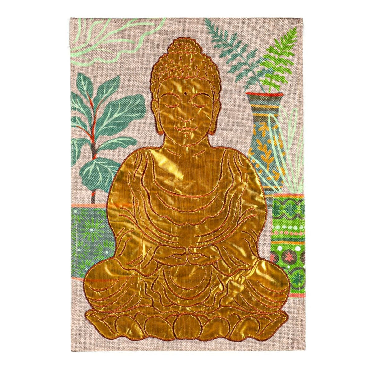 Buddha Garden Flag