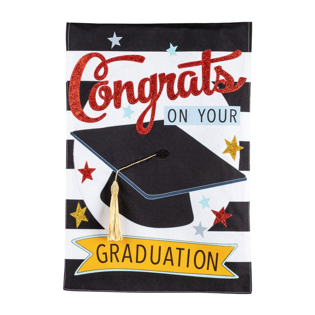 Congrats Grad Garden Flag