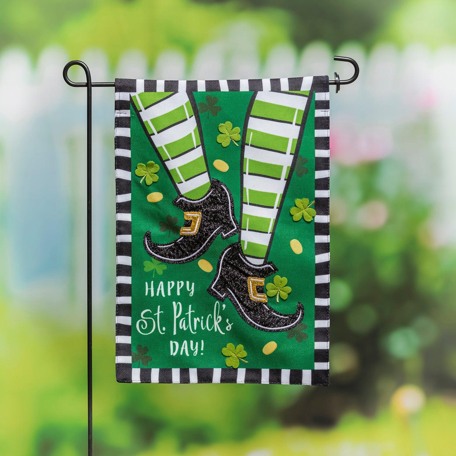 Dancing St. Patrick's Day Garden Flag