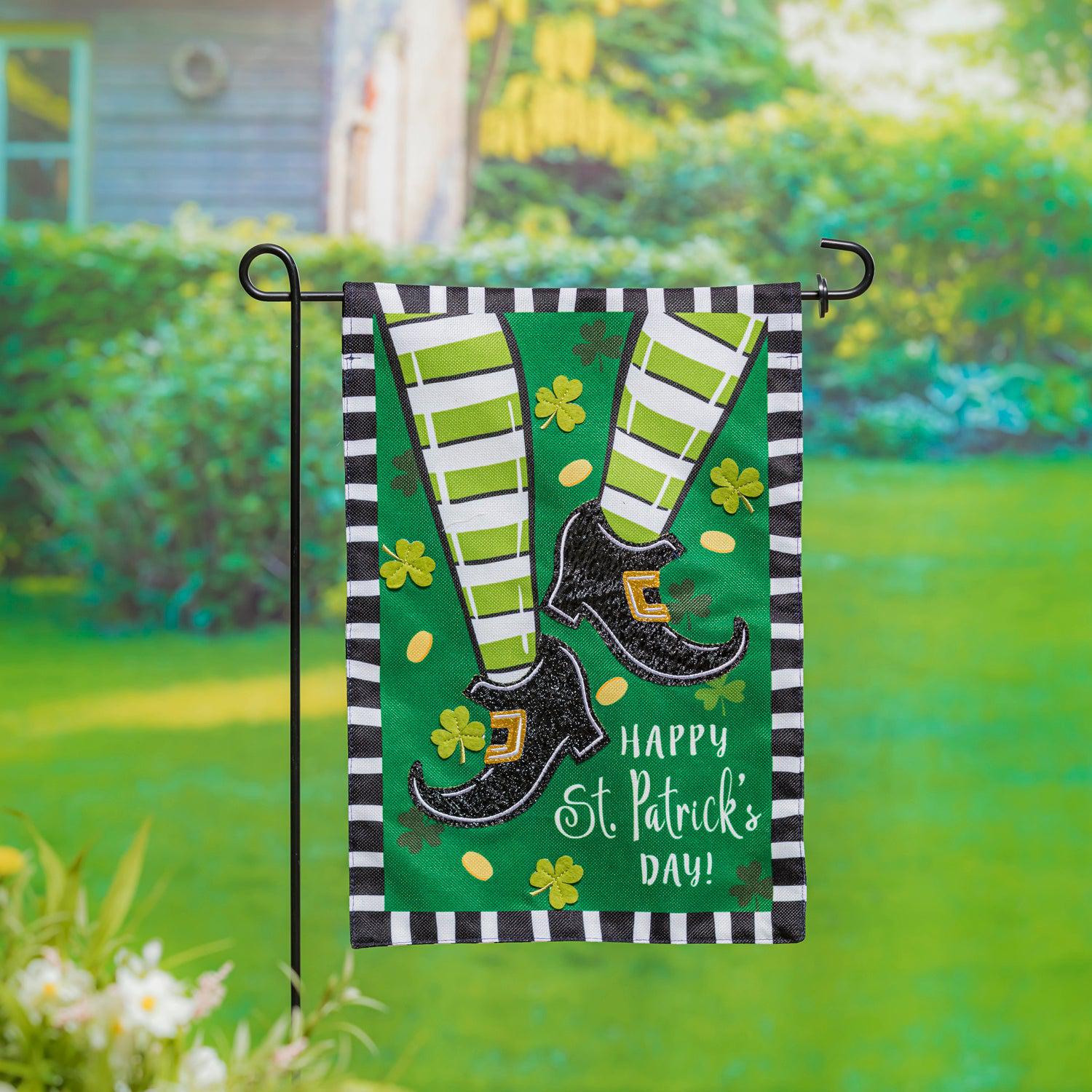 Dancing St. Patrick's Day Garden Flag