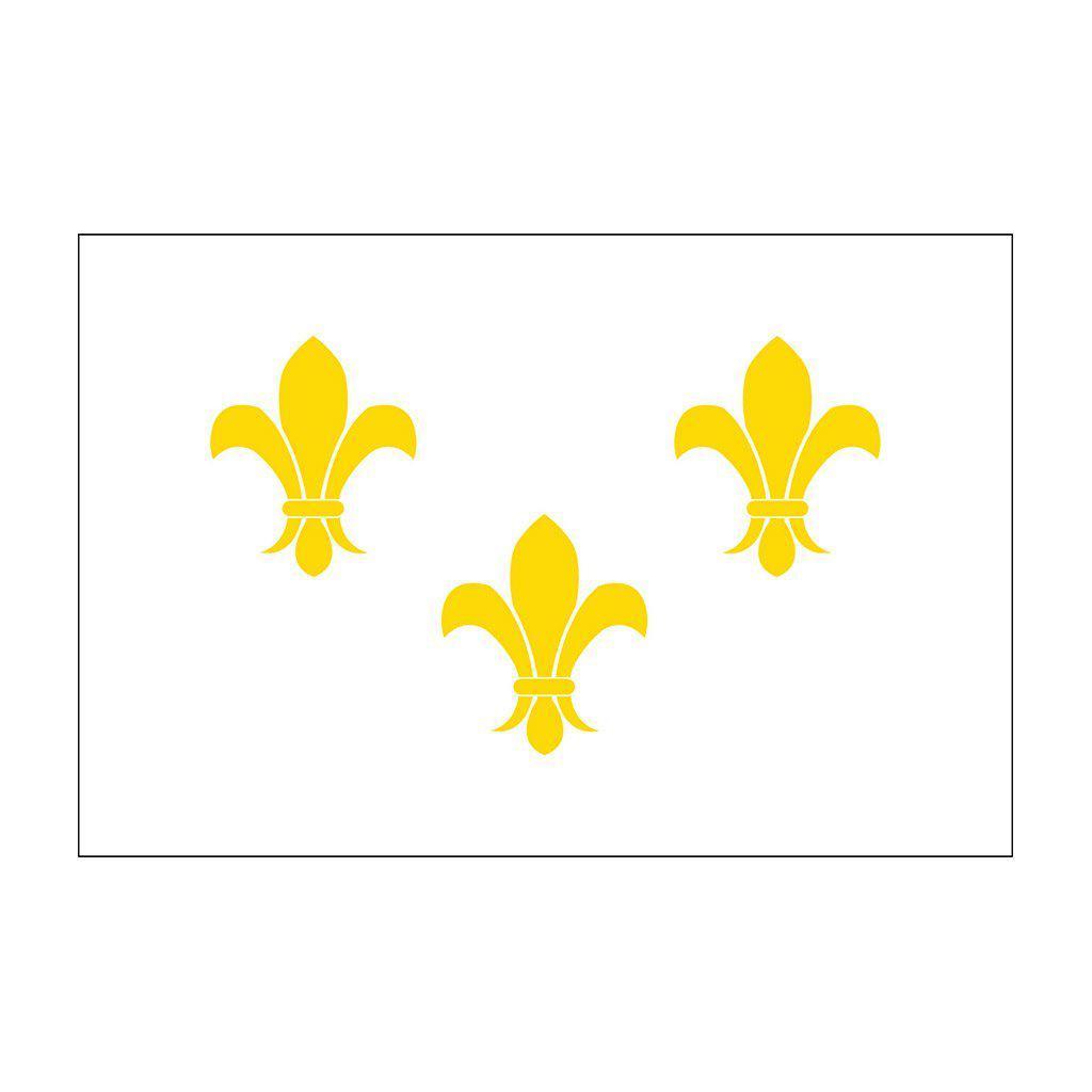 Fleur-de-lis (white-3) Flags