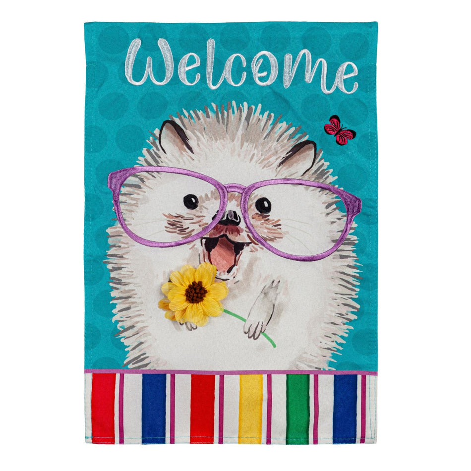 Hedgehog Pal Garden Flag-Garden Flag-Fly Me Flag