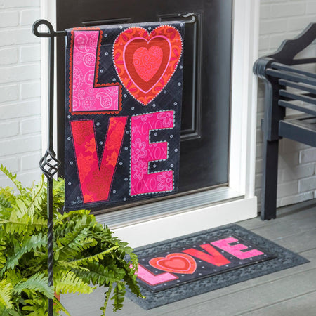 Love Heart Garden Flag